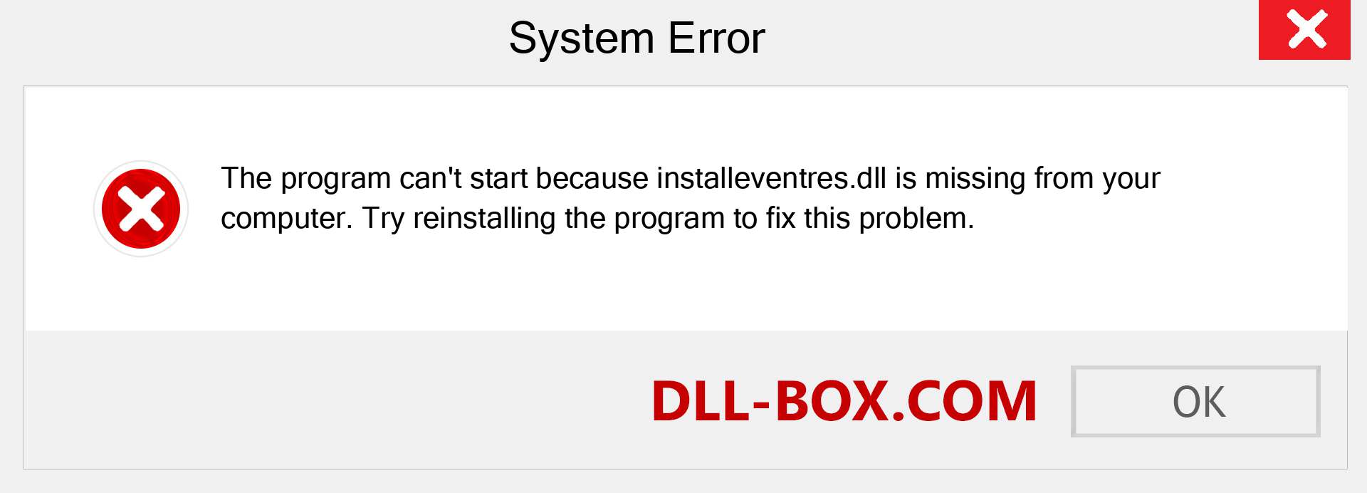  installeventres.dll file is missing?. Download for Windows 7, 8, 10 - Fix  installeventres dll Missing Error on Windows, photos, images